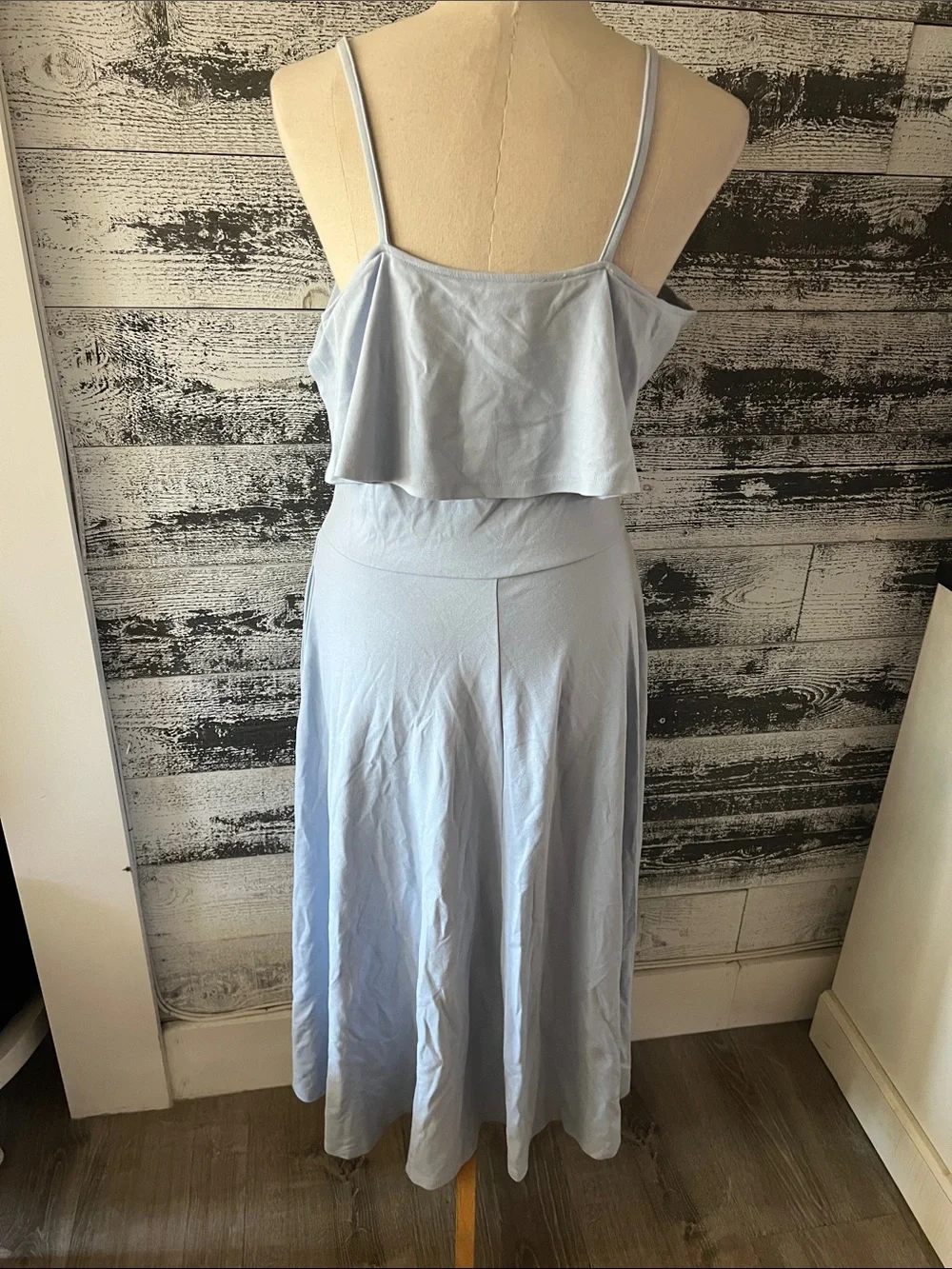 Leith Light Blue Ruffle Maxi Dress - Picture 4 of 7